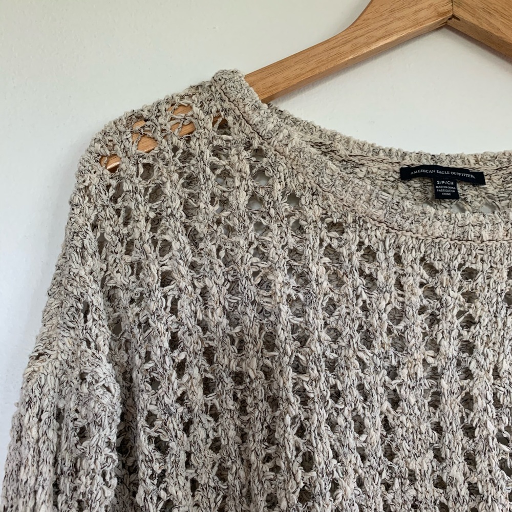 American Eagle Loose Weave Sweater